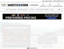 Tablet Screenshot of bannisters.com